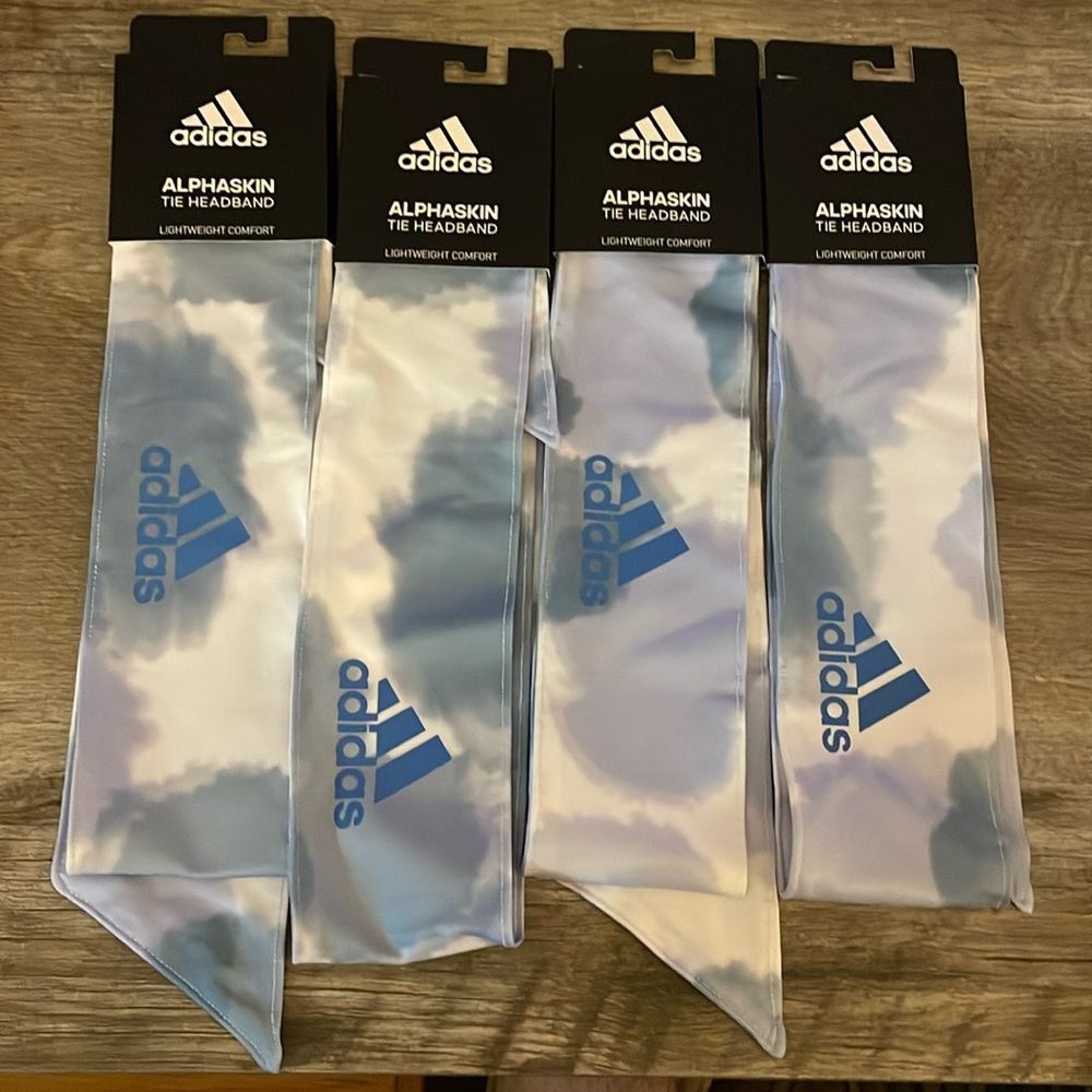 Adidas Alphaskin Tie Headband Lot Ambient Sky